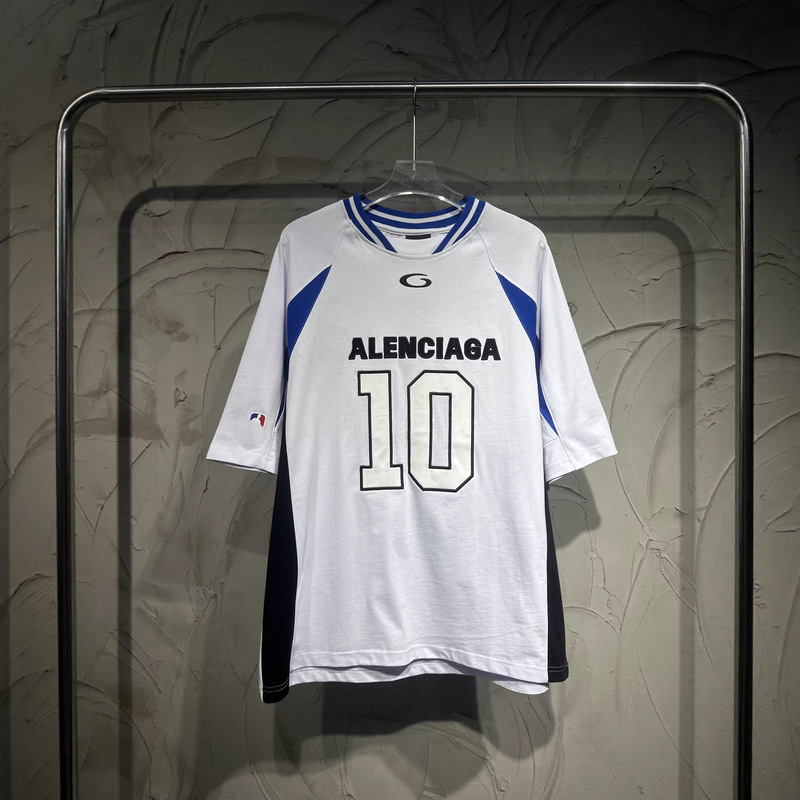 European and American Trendy Brand Authentic Version B Brand New Model No. 10 Basketball Collaboration Sports Versatile Breathable Embroidered Patchwork Short Sleeve European and American Trendy Brand Authentic Version B Brand New Model No. 10 Basketball Collaboration Sports Versatile Breathable Embroidered Patchwork Short Sleeve
