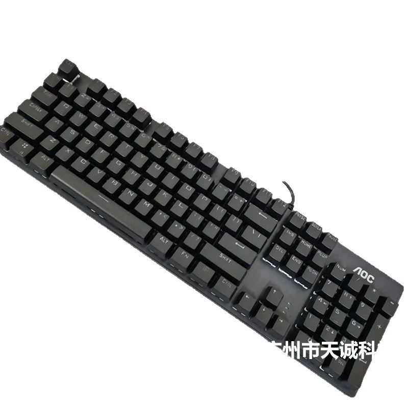 AOC [GK410 механическая клавиатура для киберспорта, игр, «баттл-рояль», настольных и портативных компьютеров, голубые переключатели, проводная, для интернет-кафе]