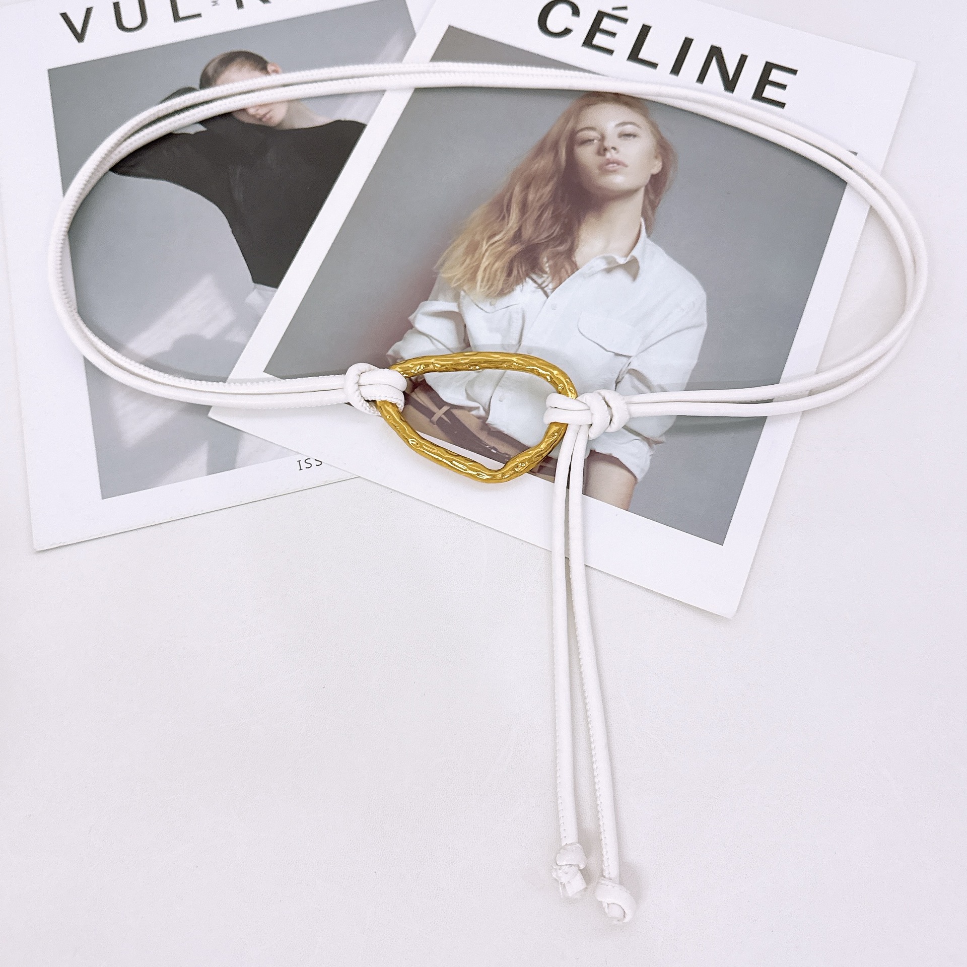 Cinturón de cordón de moda retro cinturón de mujer cinturón de decoración abrigo vestido cinturón de cuero casual cinturón de cintura de estilo europeo y americano