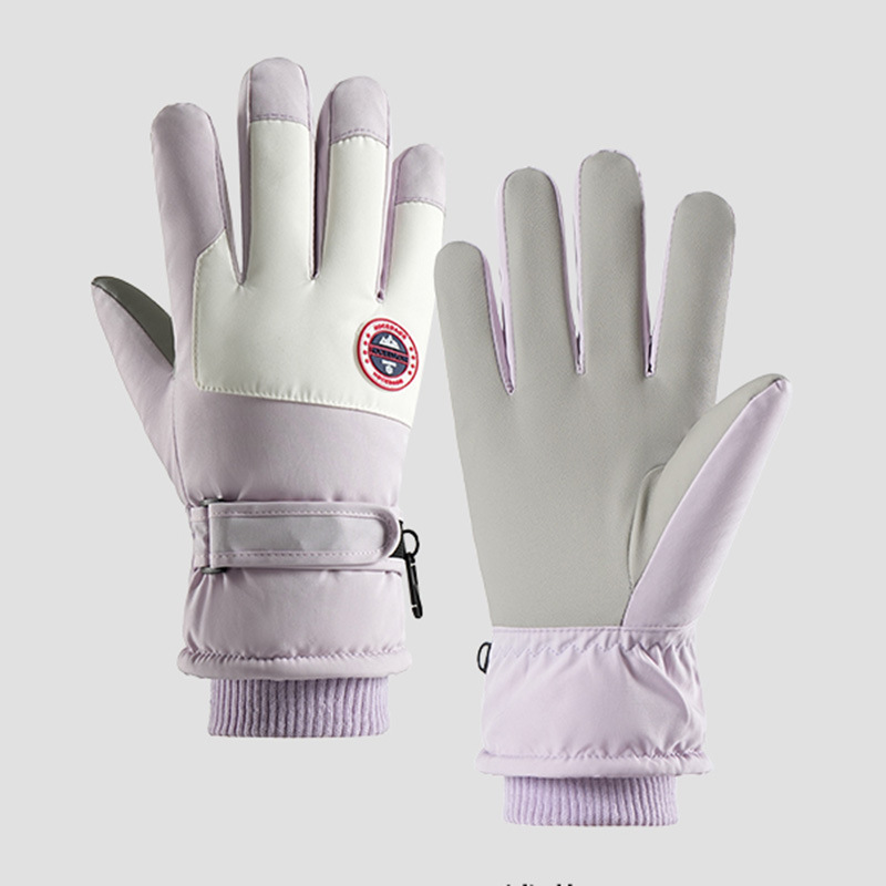 Guantes de esquí para hombres de invierno para montar en invierno Harbin noreste de equipos de frío caliente para hombres a prueba de viento pantalla táctil frío