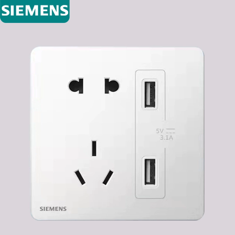 Серия слепки переключателя Siemens Zirui слоновая кость белый ультратонкий панельный безрамочный один открытый пять отверстий новые продукты