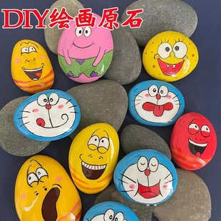 Painting stone painted stone pebbles sheet manufacturers children's handmade diy hand painted pebbles polished stone wholesale