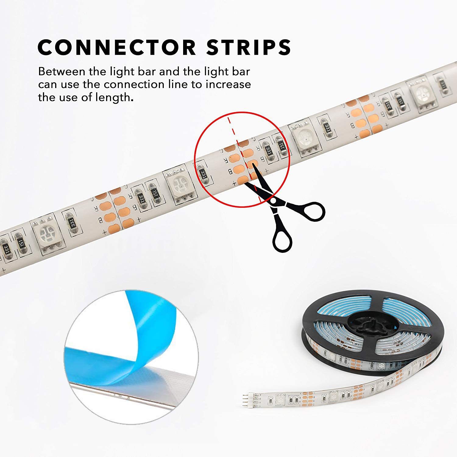 Traje de la caja de batería de la lámpara 5V 5050RGB30