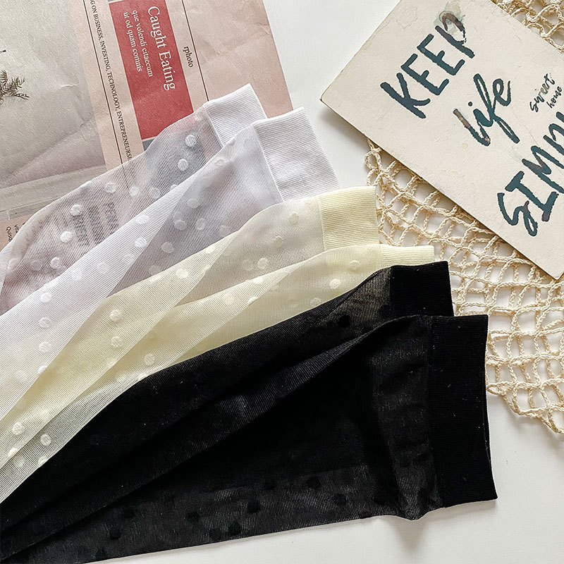 Calcetines de pantorrilla de las mujeres JK estilo de verano fino transparente calcetines altos ins Colegio estilo sexy calcetines al por mayor