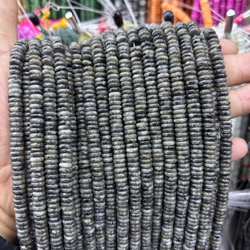 2x6原鉱天然石そろばんビーズビーズビーズDIYブレスレットネックレスアクセサリー半製品ビーズ卸売り|undefined