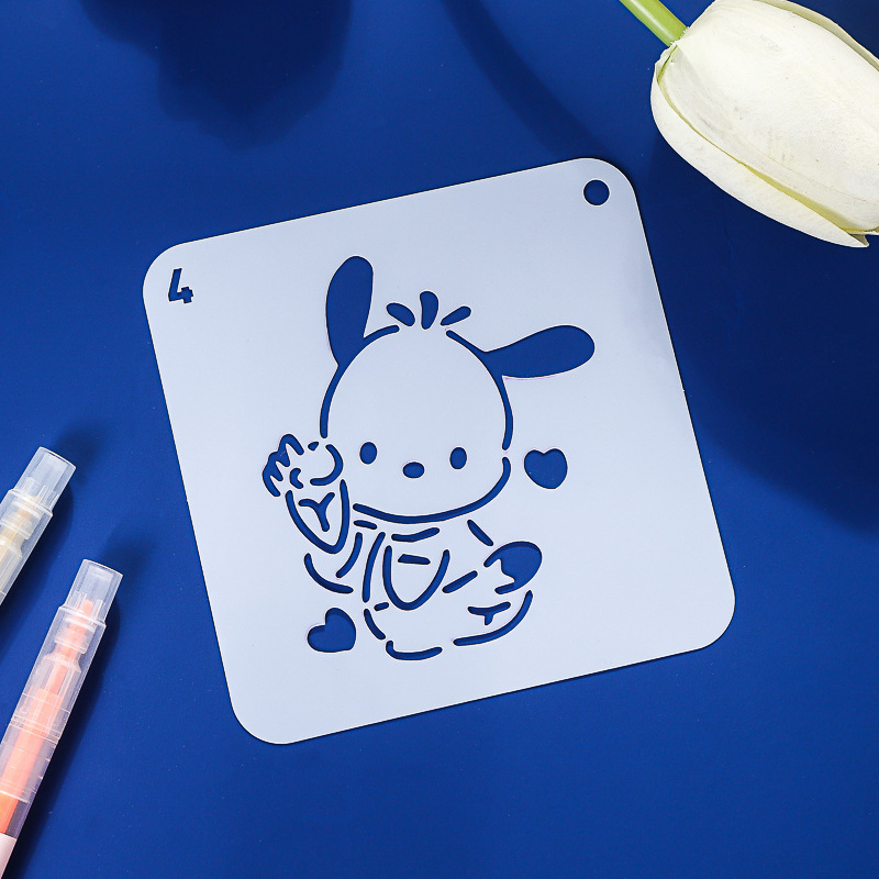 子供の絵画テンプレート中空絵画小学生手書き新聞テンプレートこすり型漫画ペット描画ツール|undefined