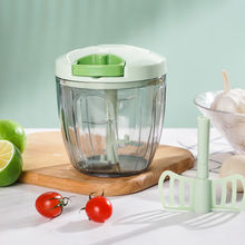 家用捣蒜泥手动绞肉机小型拉切辣椒搅拌机饺子馅压蒜厨房