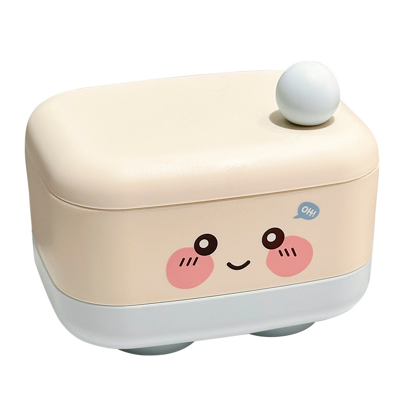 かわいい石鹸箱二層排水家庭用浴室石鹸箱蓋付き学生寮高価値洗濯石鹸箱|undefined