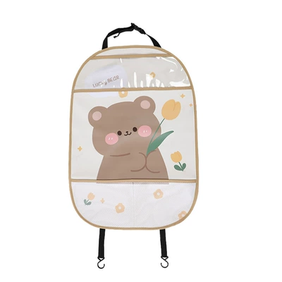 Chair back anti-kick pad: Storage Bag, Multi-Functional Car Anti-Kick