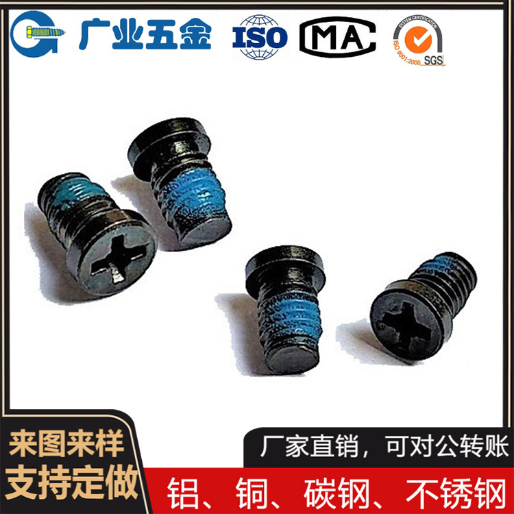深圳源头厂家生产非标点胶螺丝不锈钢碳钢铝铜定位螺钉来图来样