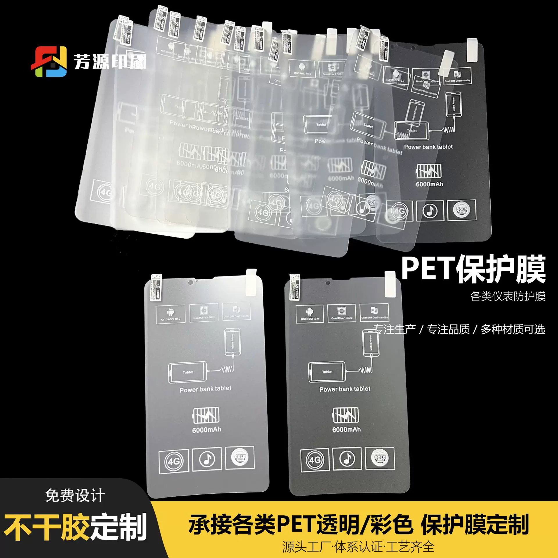 跨境专供PET三层保护膜防刮高清磨砂电动车仪表防护膜手表