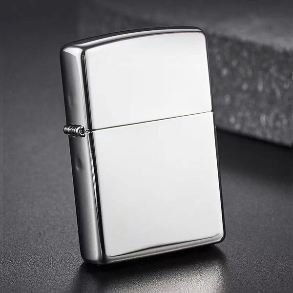 Lighter black ice mirror color ice kerosene lighter light plate creative windproof lighter old-fashioned metal kerosene machine