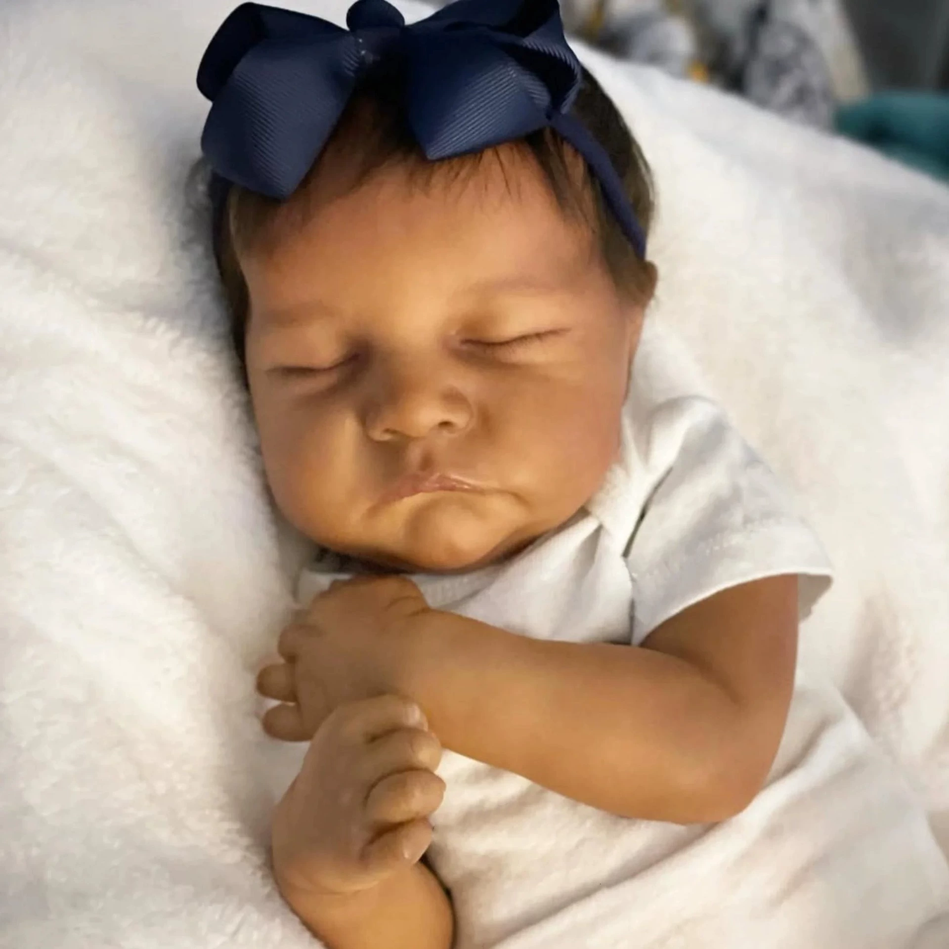 Кукла BZDOLL Rebirth Doll, кофейного цвета, 48 см, имитация хлопкового тела, цельная, доставка
