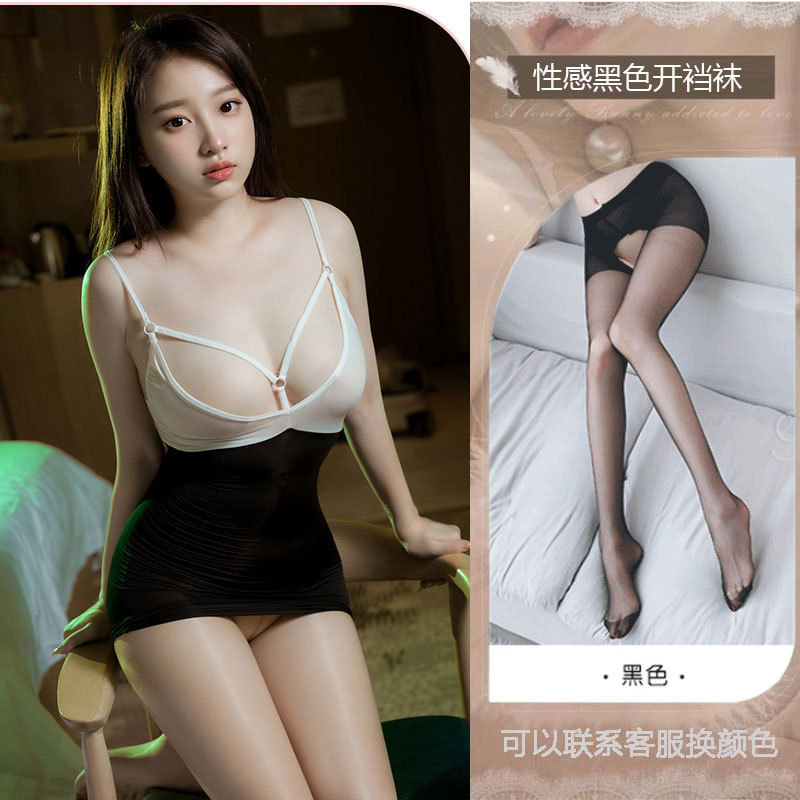 흑백 + 블랙 오픈 양말