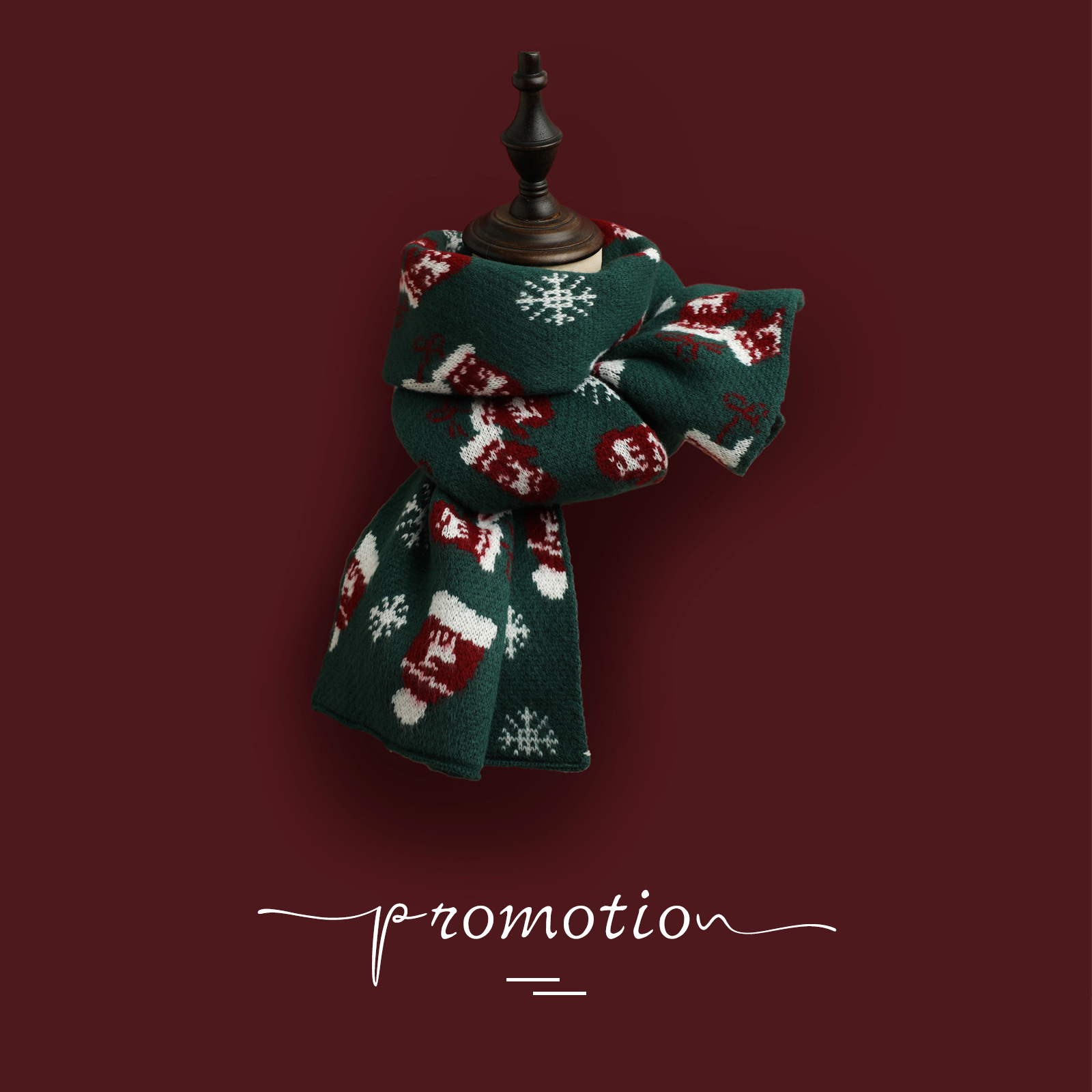 Chapéu de natal verde / 160-32cm