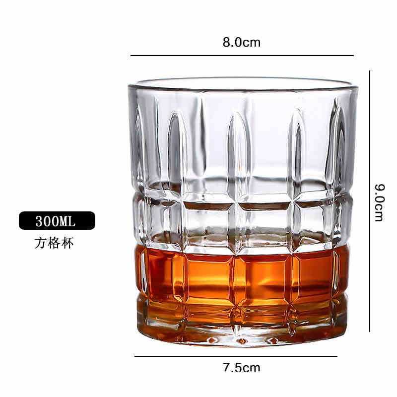 체크무늬 컵 300ML