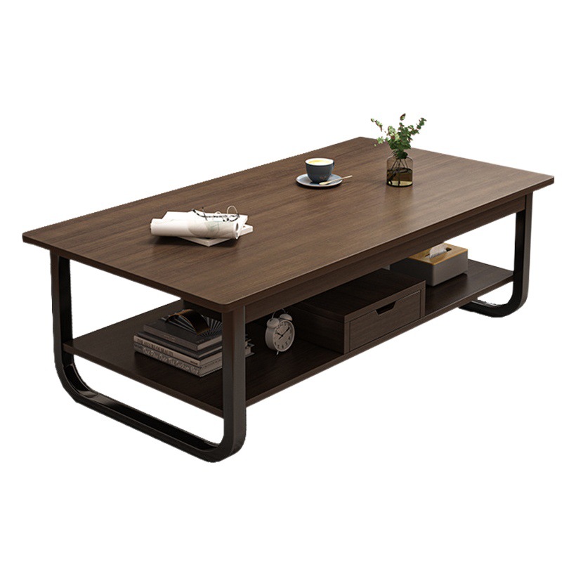 Moderno simple mesa de té pequeño apartamento sala de estar sofá mesa auxiliar balcón mesa de té sala de alquiler rectangular pequeña mesa de té