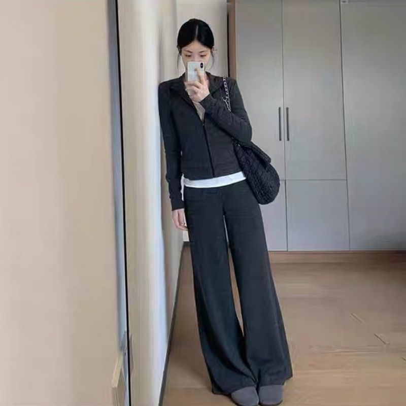 早秋季套装2025新款搭配一整套运动休闲高级感韩系穿搭气质两件套|undefined