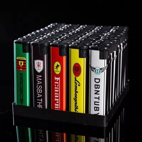 Wholesale Thickened Anti-Wind Lighter, 156 Packs, Each with 50 Regular Household Plastic Electronic Disposable Lighters