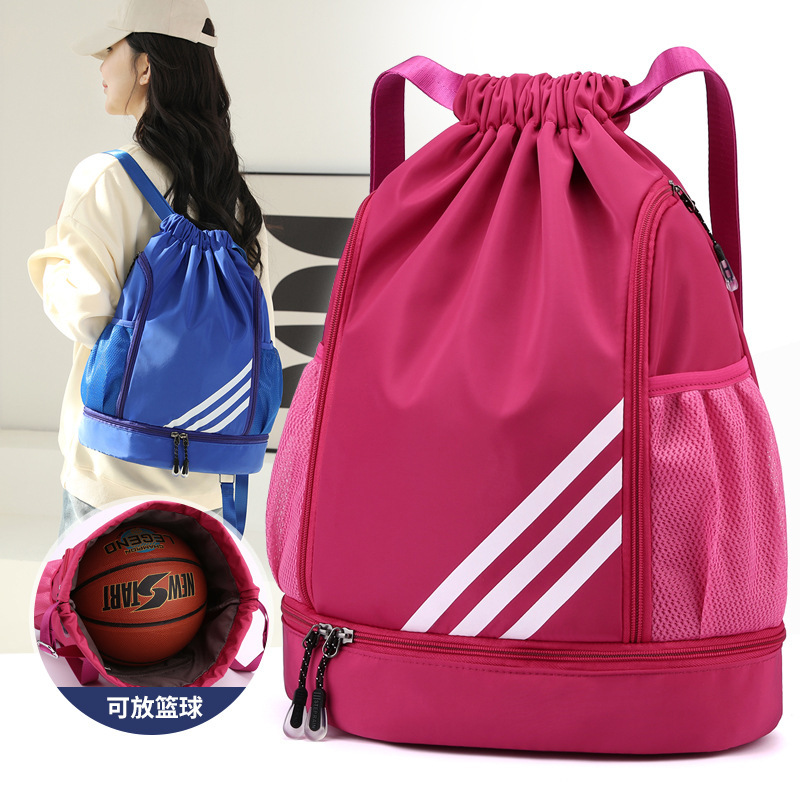 Customizable Drawstring Backpack, Large Capacity Waterproof Basketball Training Bag, Football Equipment, Shoe Bag, Dynamic Bag