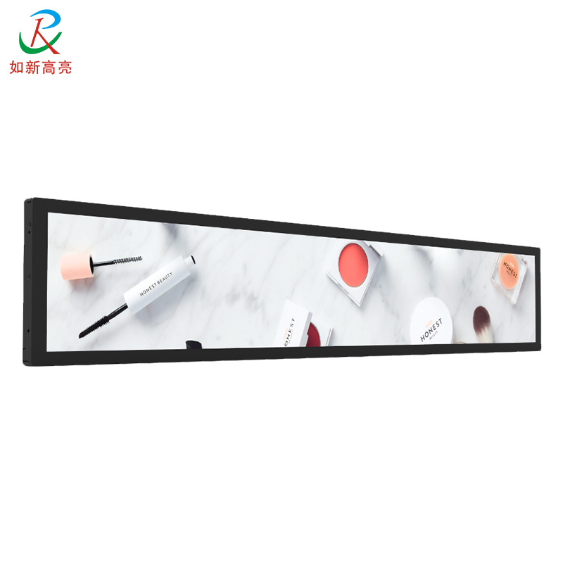 如新高亮36.6寸条形屏广告机 商超货架长条广告屏 高清安卓一体机