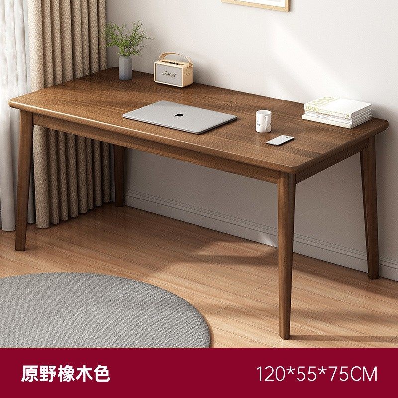 Mesa de escritorio estrecha de pierna de madera sólida dormitorio rectangular para estudiantes estudio escritorio de escritorio escritorio de oficina escritorio de computadora escritorio
