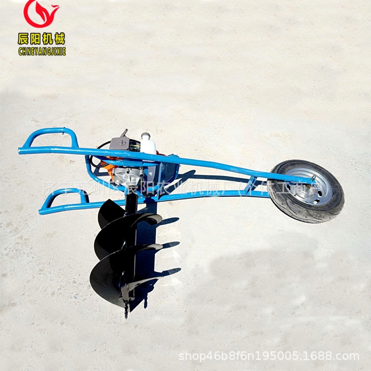 农用小型挖坑钻眼机打桩钻眼植树挖坑机汽油机带大马力地钻机批发