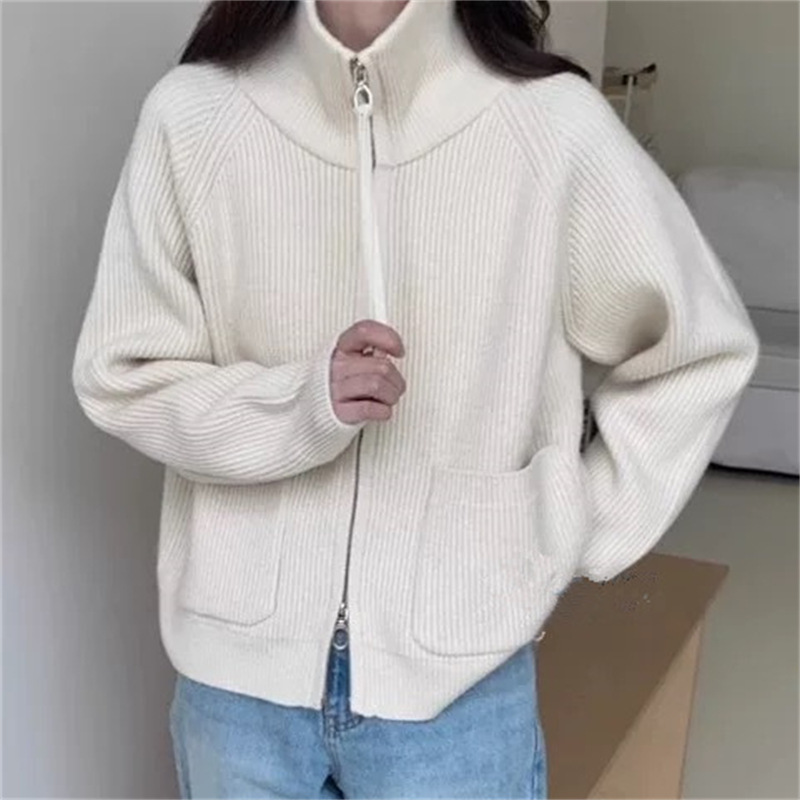 毛衣外套女宽松秋冬新款慵懒风休闲洋气外穿针织开衫小个子上衣|undefined