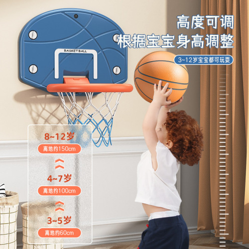 Indoor children's hanging basketball hoop home basketball rack no slam shooting wall-mounted basket shooting frame foldable extra large