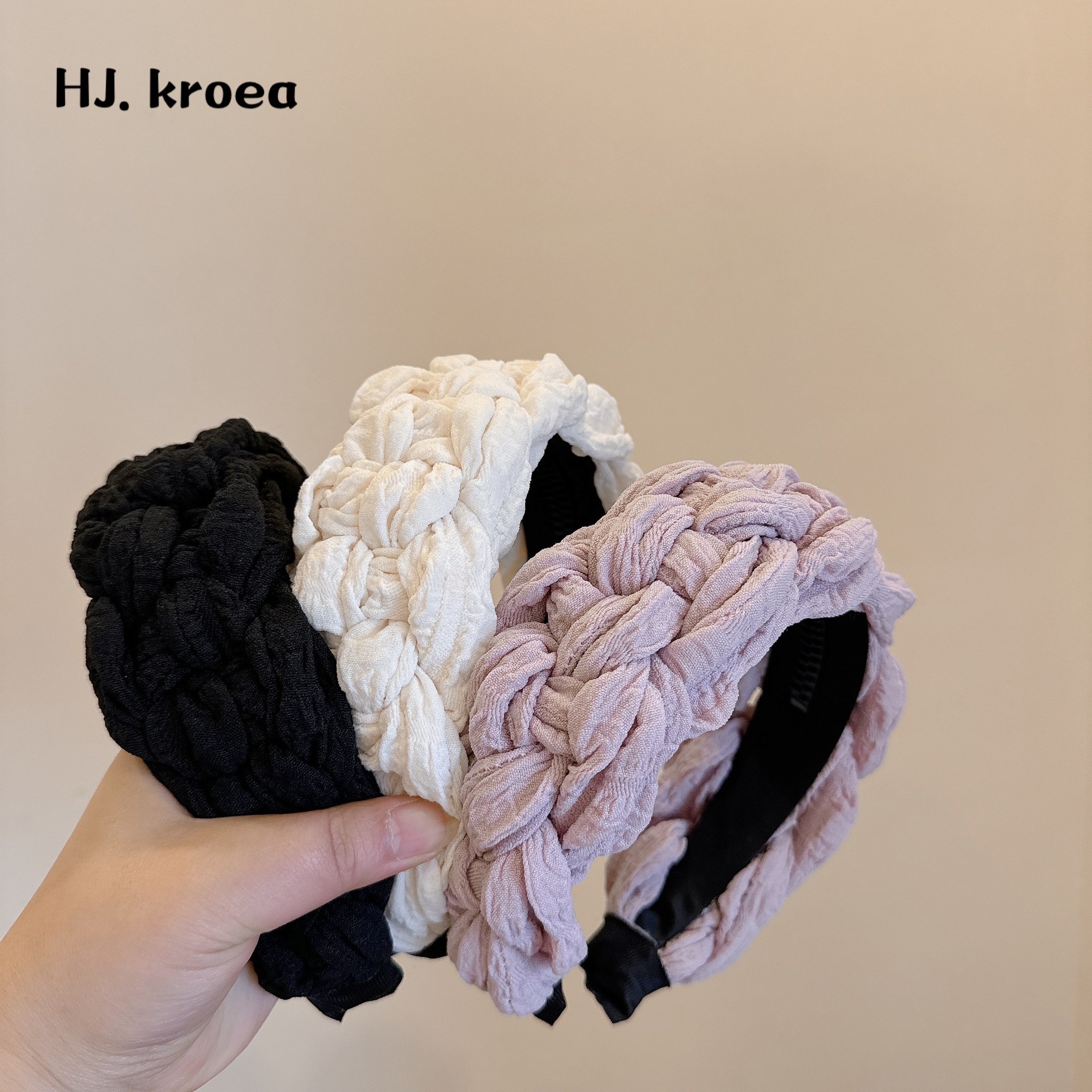 東大門日韓寬版編織麻花氣質減齡百搭網紅髮卡頭箍外出時髦髮飾女