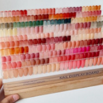 ネイルアートカラーカードボードアクリル透明ディスプレイボードマニキュアディスプレイボードウェアラブルネイルプルーフストレージハイエンドディスプレイブック