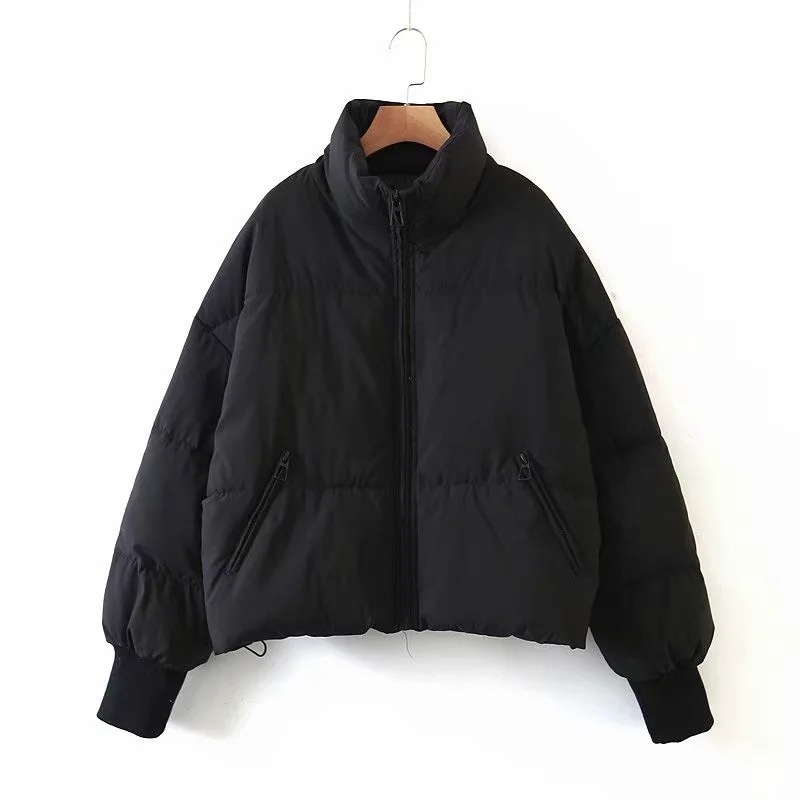 2023 invierno nuevo europeo y americano de moda elegante suelta adelgazante abrigo de pan caliente corto perezoso abajo abrigo de algodón acolchado image 8