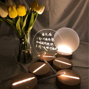 ��늿ľ�l��̨�v����DIY����3d����������ledľ�|Сҹ��