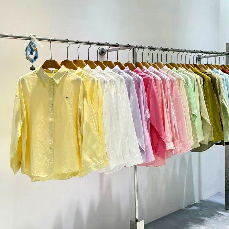 New Korean-Style Candy-Colored Shirts, Breathable Cotton Feel, Gentle Style, Daily Commute Shirts, Women's Clothing Wholesale Supply New Korean-Style Candy-Colored Shirts, Breathable Cotton Feel, Gentle Style, Daily Commute Shirts, Women's Clothing Wholesale Supply