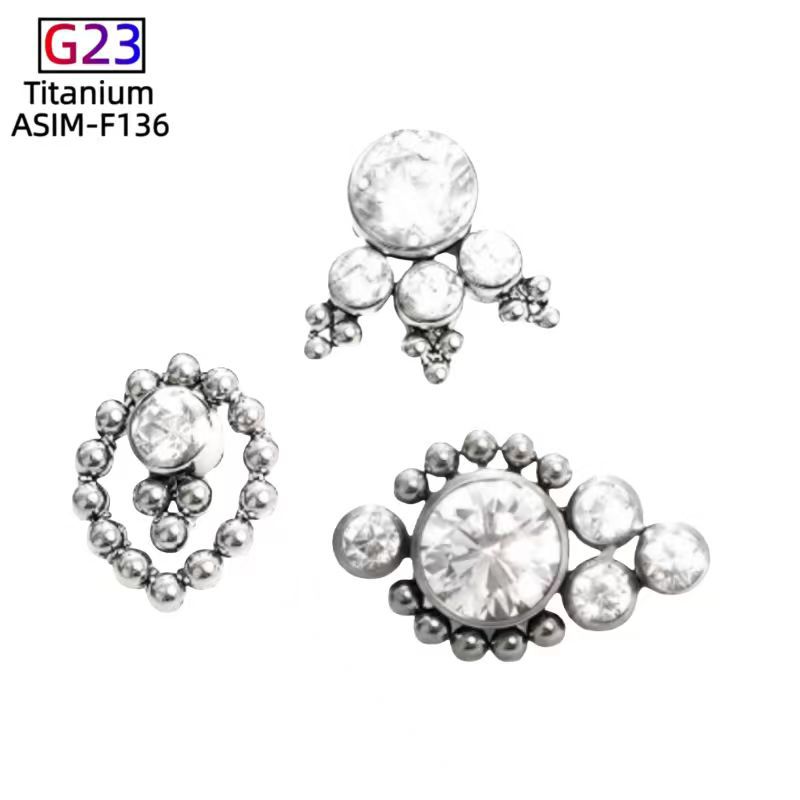 Labret stud lip piercing jewelry styling detail