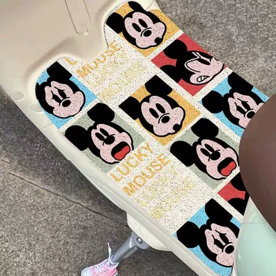Avtomobil döşəmə paspasları — Foot Mat with Thickened Wire - zx-mickey-floor-mat-10-3060-small-self-cut-wire-loop