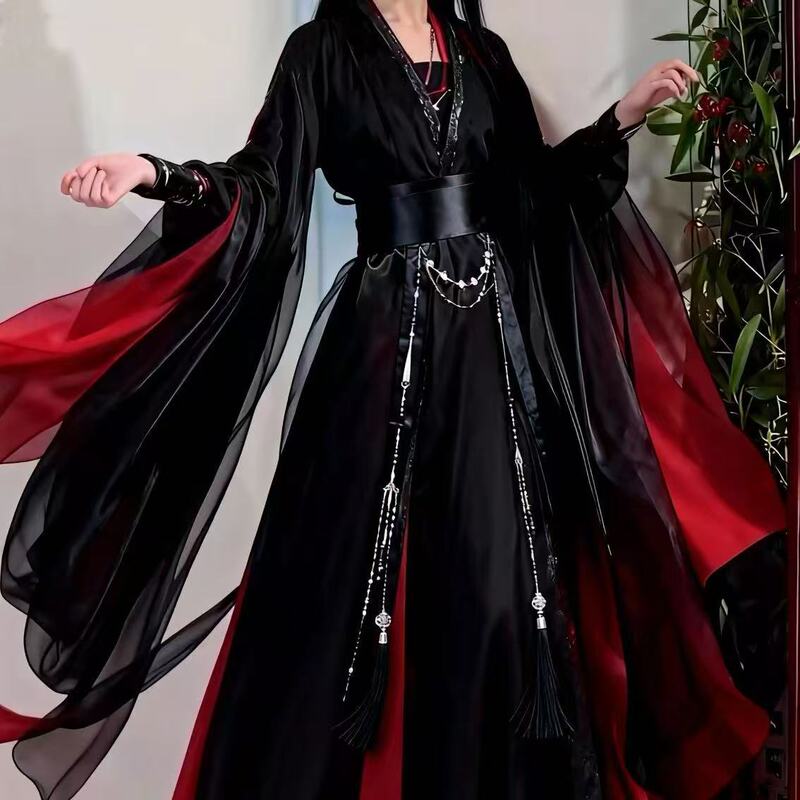 New Chinese-Style Unisex National Style Cool Long Waist Chain with Black Tassels, Hanfu Waist Belt Accessories, and Brooch New Chinese-Style Unisex National Style Cool Long Waist Chain with Black Tassels, Hanfu Waist Belt Accessories, and Brooch