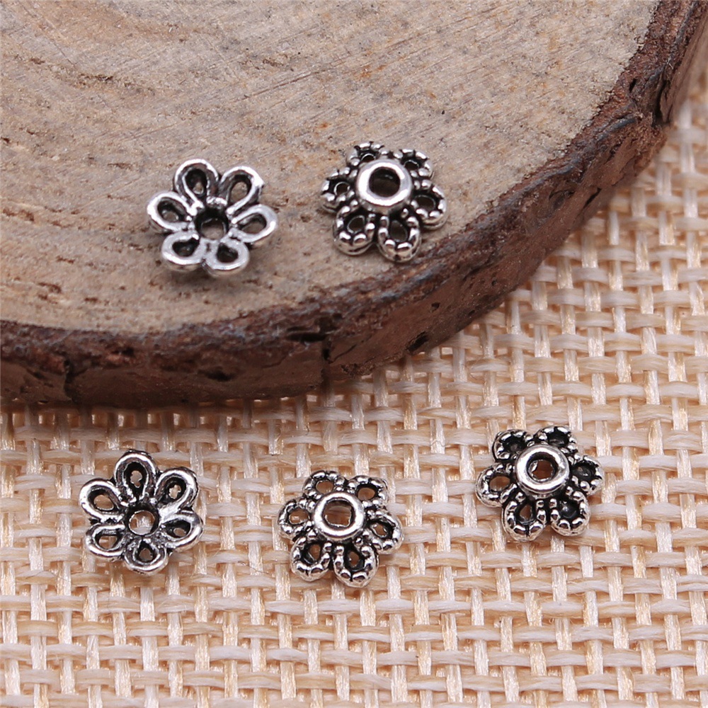 1 Piece Alloy Flower Flower Shape Bead Caps Retro display picture 1