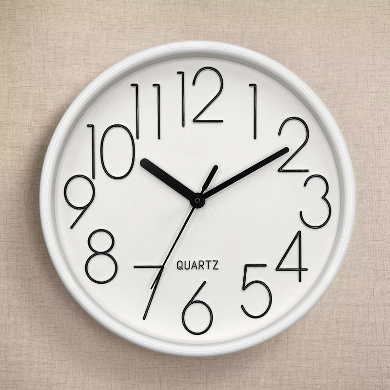 Reloj de pared simple de 8 pulgadas (20 cm) - Diseño creativo y de moda - Para sala de estar e interior - Venta directa de fábrica