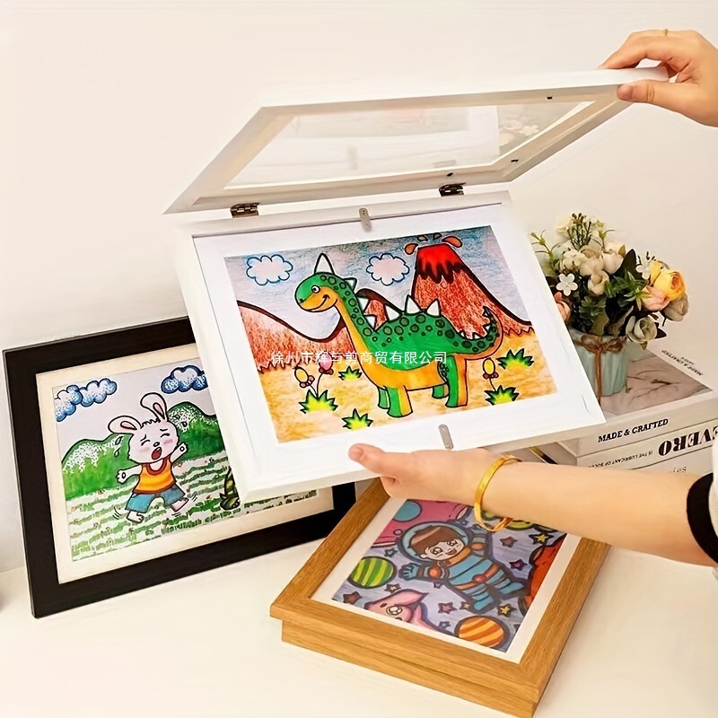 Cross-Border Children's Storage Display Picture Frame Magnetic Creative DIY Wall Hanging Work Frame Punch-Free Multi-Functional Photo Frame