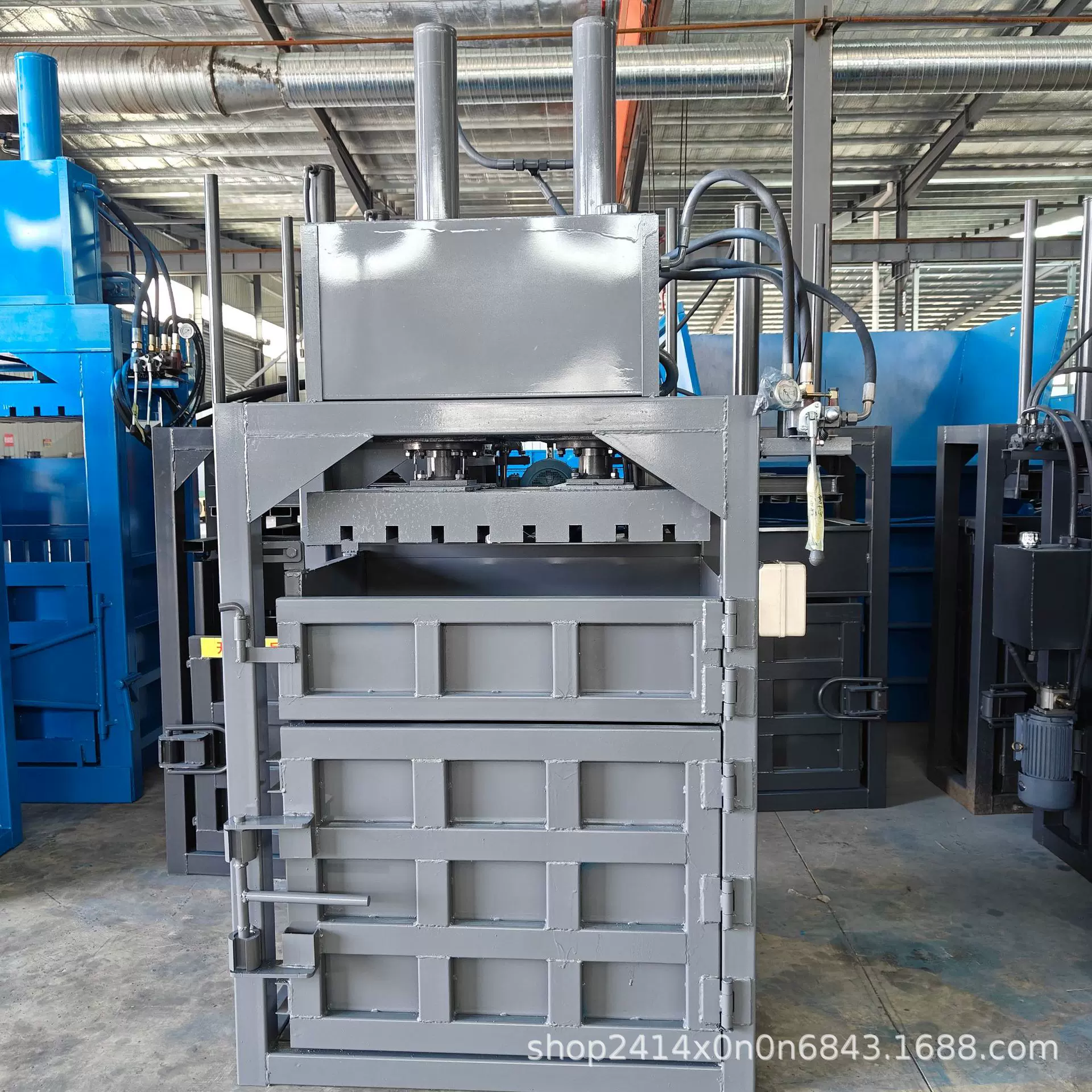 立式液压打包机占地小好操作废纸打包机塑料膜打包机