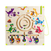Magnetic digital pen, wooden labyrinth, rollerball toy for teaching maths, early education, classification