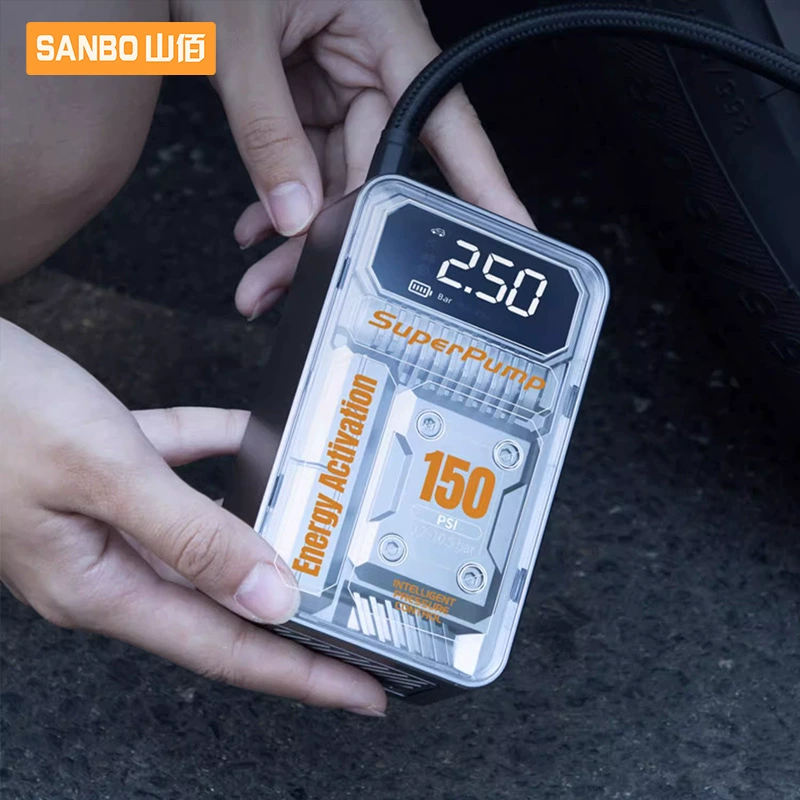 Автомобильный надувной насос портативный автомобильный мощный автомобильный насос электрический беспроводной насос для заправки шин