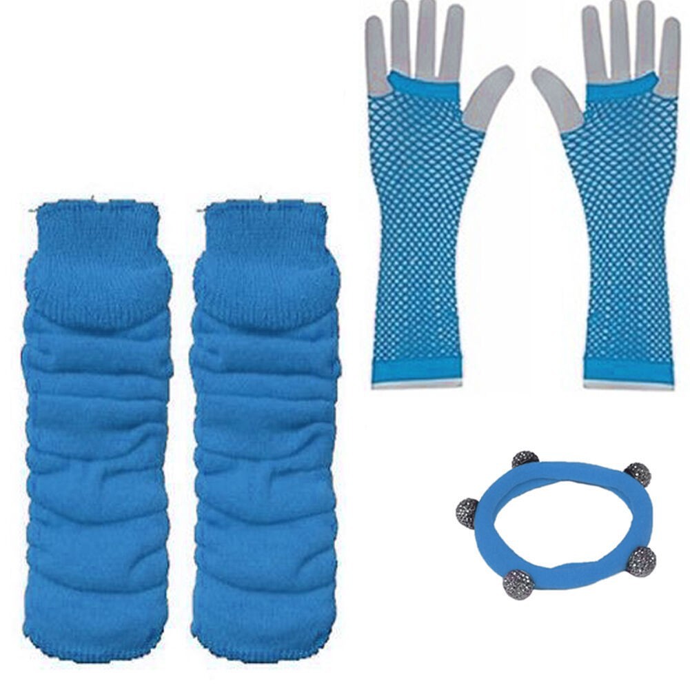 1980s despedida de soltera 80s maquillaje de mujer accesorios de vestuario collar de color conjunto de pulseras