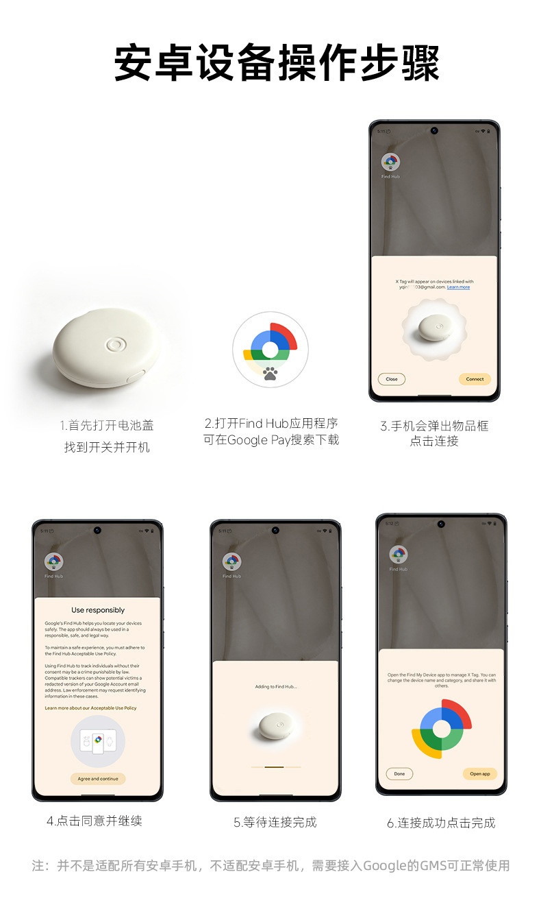 Smart mini locator tracker, dual system, magnetic
