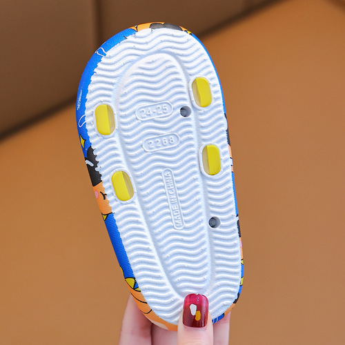 Children's slippers summer boys cartoon indoor bath non-slip soft bottom girls cute baby home children's slippers