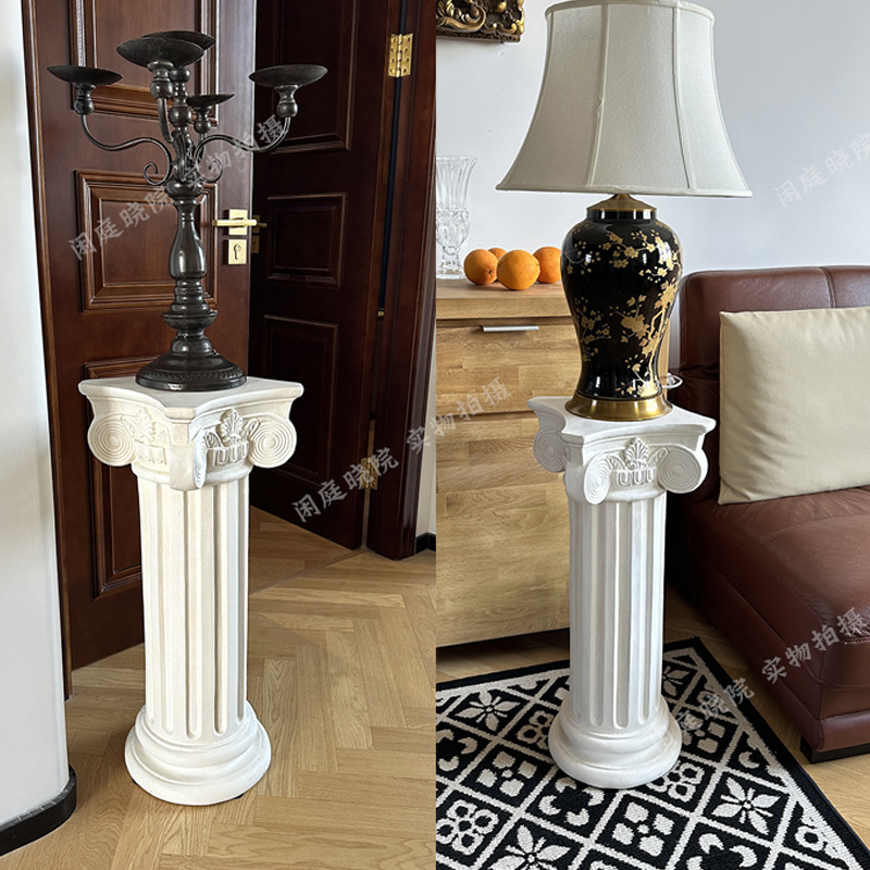 유럽과 미국의 프랑스 홈 장식 로마 칼럼 디스플레이 테이블 빌라 거실 입구 실내 및 실외 웨딩 장식