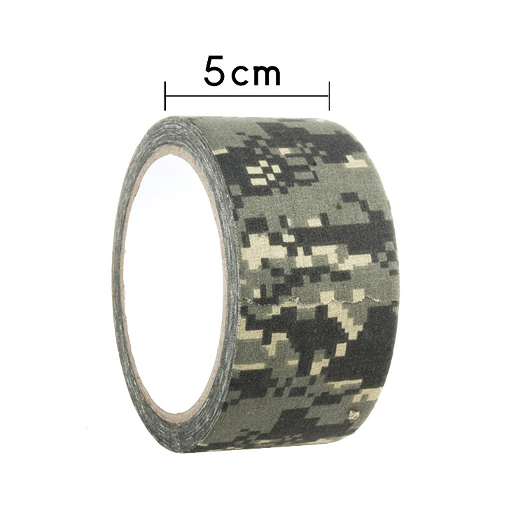 Venda camuflaje tela base cinta biónica cinta de embalaje electrónica color cinta de seguridad con malla de tela de algodón