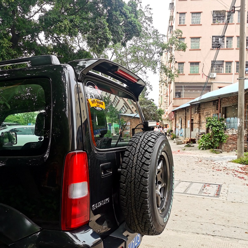 Suitable for 2007-2017 Suzuki Jimny Tail Wing Jimny Modified Special Painted Fixed Wing with Light