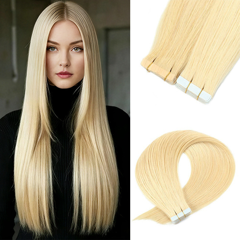 Alishow Wholesale European and American Human Hair Putape in Hair Tape Extensions Wig Pieces Nano Patch Hair